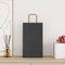 Papieren kraftzakken 250 st met hengsels 21x11x36 cm zwart