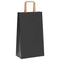 Papieren kraftzakken 250 st met hengsels 21x11x36 cm zwart