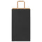 Papieren kraftzakken 250 st met hengsels 21x11x36 cm zwart