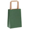 Papieren kraftzakken 50 st met hengsels 15x8x21 cm groen