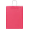 Papieren kraftzakken 50 st met hengsels 26x12x35 cm roze