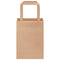 Papieren kraftzakken 250 st met hengsels 15x8x21 cm bruin