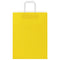 Papieren kraftzakken 50 st met hengsels 26x12x35 cm geel