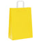 Papieren kraftzakken 50 st met hengsels 26x12x35 cm geel
