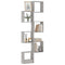 Wandschappen kubus 6 st 30x15x30 cm grijs sonoma
