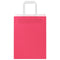 Papieren kraftzakken 50 st met hengsels 21x11x28 cm roze