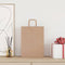 Papieren kraftzakken 250 st met hengsels 26x12x35 cm bruin