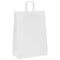 Papieren kraftzakken 50 st met hengsels 32x17x44 cm wit
