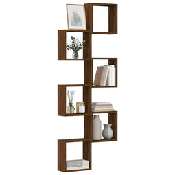 Wandschappen kubus 6 st 30x15x30 cm sonoma bruin eikenkleurig