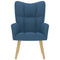 Relaxstoel stof blauw