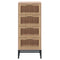 Hoge kast 40x30x95 cm bewerkt hout