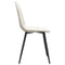Eetkamerstoelen 2 st fluweel crmewit