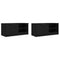 Tv-meubels 2 st 80x35x36,5 cm bewerkt hout zwart