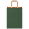 Papieren kraftzakken 250 st met hengsels 21x11x28 cm groen