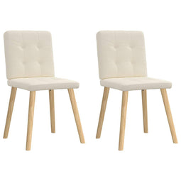 Eetkamerstoelen 2 st linnen