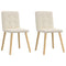 Eetkamerstoelen 2 st linnen