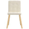 Eetkamerstoelen 2 st linnen