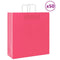 Papieren kraftzakken 50 st met hengsels 45x17x48 cm roze