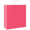 Papieren kraftzakken 50 st met hengsels 45x17x48 cm roze