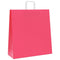 Papieren kraftzakken 50 st met hengsels 45x17x48 cm roze