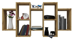 Hangende boekenkast Bilbao 7.0 Wandplanken Eik Artisan