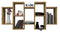 Hangende boekenkast Bilbao 7.0 Wandplanken Eik Artisan