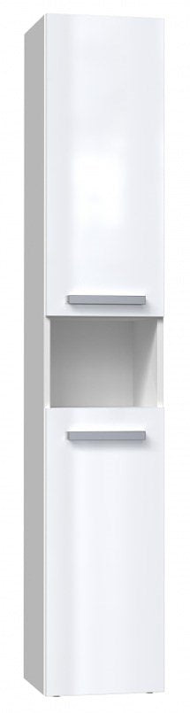 Badkamermeubel NEL I 31x30x174 cm, wit, glanzend