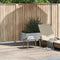 Tuin salontafel rechthoekig 60x40x37 cm poly rattan beige