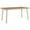 Tuin salontafel rechthoekig 80x40x37 cm poly rattan beige