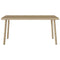 Tuin salontafel rechthoekig 80x40x37 cm poly rattan beige
