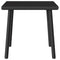 Tuin salontafel rechthoekig 40x40x37 cm poly rattan zwart