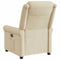 Fauteuil verstelbaar stof crmekleurig