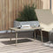 Tuin salontafel rechthoekig 80x40x37 cm poly rattan lichtgrijs