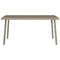 Tuin salontafel rechthoekig 80x40x37 cm poly rattan lichtgrijs