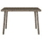 Tuin salontafel rechthoekig 60x40x37 cm poly rattan grijs