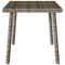 Tuin salontafel rechthoekig 60x40x37 cm poly rattan grijs