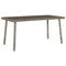 Tuin salontafel rechthoekig 80x40x37 cm poly rattan grijs