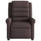 Fauteuil verstelbaar stof donkerbruin