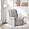 Fauteuil verstelbaar stof wolk grijs