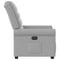 Fauteuil verstelbaar stof wolk grijs