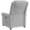 Fauteuil verstelbaar stof wolk grijs