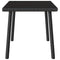 Tuin salontafel rechthoekig 60x40x37 cm poly rattan zwart