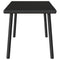 Tuin salontafel rechthoekig 80x40x37 cm poly rattan zwart