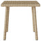 Tuin salontafel rechthoekig 40x40x37 cm poly rattan beige