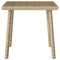 Tuin salontafel rechthoekig 40x40x37 cm poly rattan beige