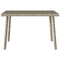 Tuin salontafel rechthoekig 60x40x37 cm poly rattan lichtgrijs