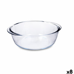 Serveerschaal Pyrex Airfryer Transparant Glas Ø 26 cm 2,3 L (8 Stuks)
