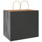 Papieren kraftzakken 250 st met hengsels 32x22x28 cm zwart