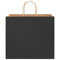 Papieren kraftzakken 250 st met hengsels 32x22x28 cm zwart