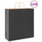 Papieren kraftzakken 250 st met hengsels 45x17x48 cm zwart